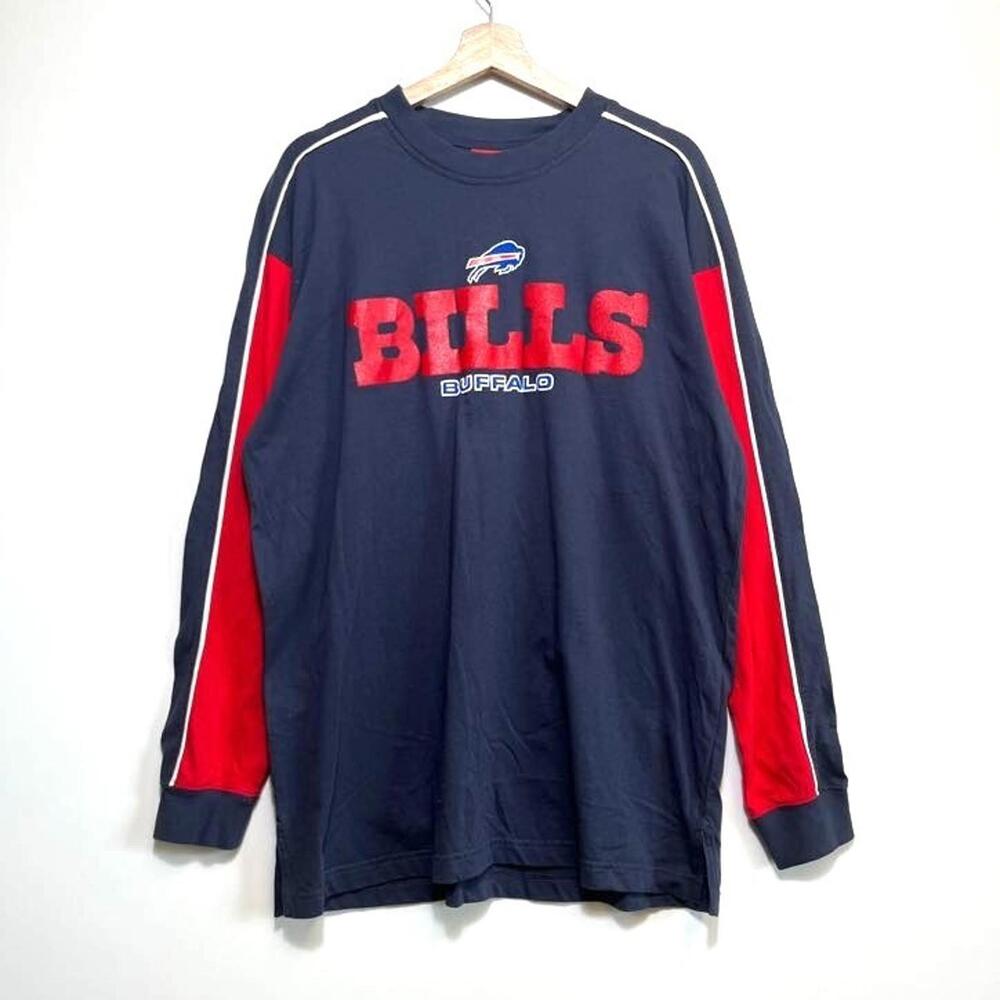 2012 NFL Buffalo Bills Long Sleeve T-shirts Size XL Striped.